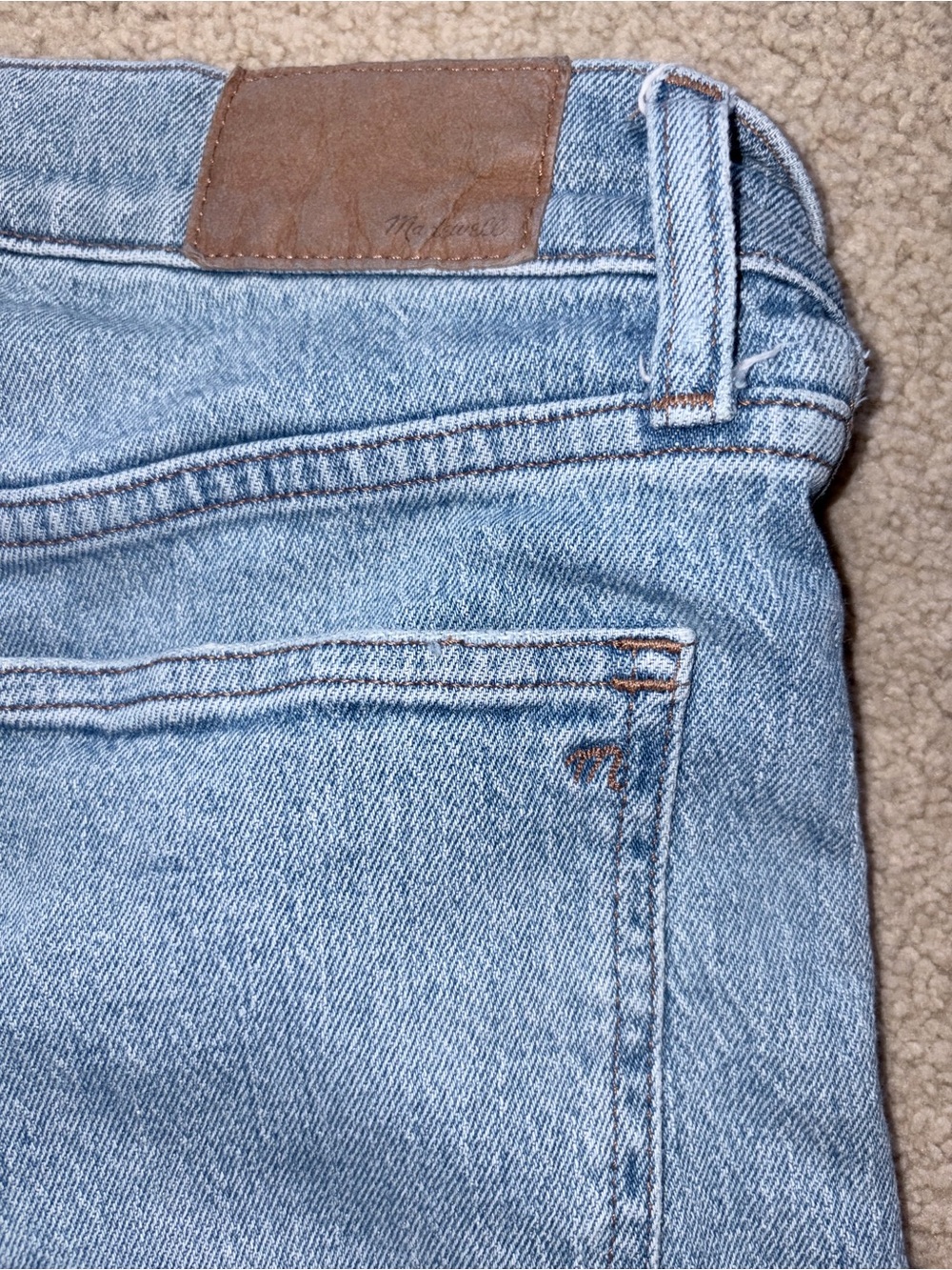 Madewell The Perfect Vintage Wide Leg Crop Jean - Light Blue Denim - Picture 4 of 6